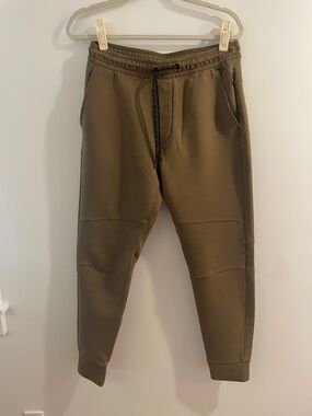 Men's Brown Jogger Pants - Casual Drawstring Sweatpants